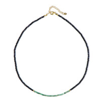 Collar en plata con Esmeralda de Brasil