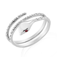 Anillo en plata con Diamante rojo I2