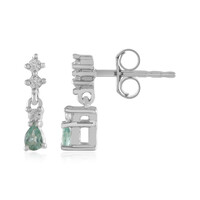 Pendientes en plata con Alejandrita