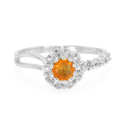 Anillo en plata con Ópalo de fuego de Buriti