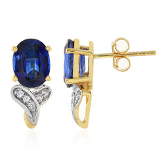 Pendientes en oro con Cianita (Odyssey by Hannah)