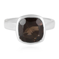 Anillo en plata con Cuarzo ahumado
