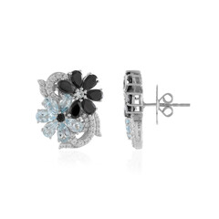 Pendientes en plata con Espinela negra (Dallas Prince Designs)