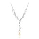 Collar en plata con Perla blanca Freshwater
