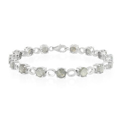 Brazalete en plata con Espectrolita
