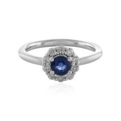 Anillo en plata con Zafiro azul