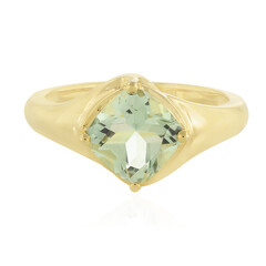 Anillo en plata con Amatista verde
