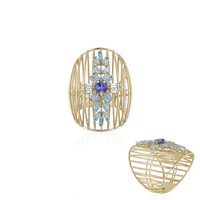 Anillo en oro con Tanzanita (Ornaments by de Melo)