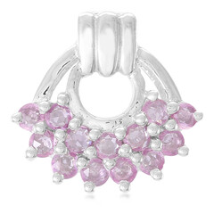 Colgante en plata con Zafiro rosado