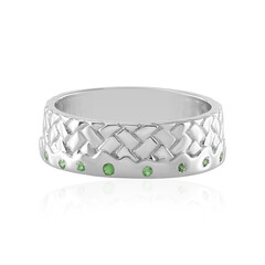 Anillo en plata con Tsavorita de Tanzania (de Melo)
