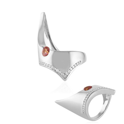 Anillo en plata con Turmalina rosa de Nigeria (de Melo)