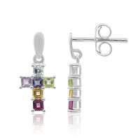 Pendientes en plata con Topacio azul cielo