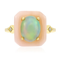 Anillo en oro con Ópalo rosa (CIRARI)