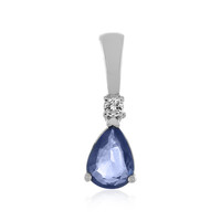 Colgante en plata con Zafiro azul