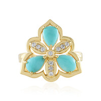 Anillo en plata con Turquesa