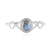Brazalete en plata con Labradorita