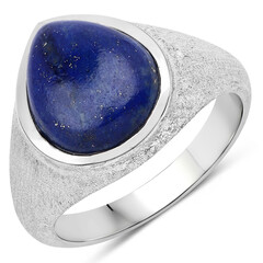 Anillo en plata con Lapislázuli
