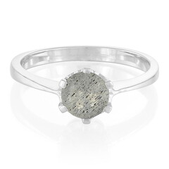 Anillo en plata con Espectrolita