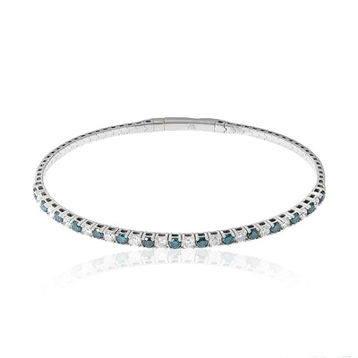 Brazalete en oro con Diamante azul SI2  (CIRARI)
