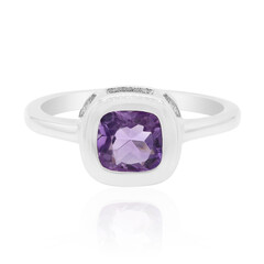 Anillo en plata con Amatista