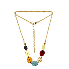 Collar en plata con Turquesa