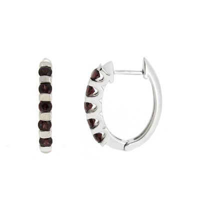 Pendientes en plata con Rodolita