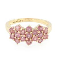 Anillo en oro con Zafiro Padparascha no calentado (AMAYANI)
