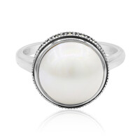 Anillo en plata con Perla Mabe (TPC)