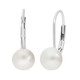 Pendientes en plata con Perla blanca Freshwater