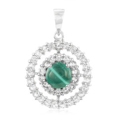 Colgante en plata con Malaquita