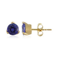 Pendientes en oro con Tanzanita (Adela Gold)