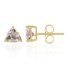 Pendientes en oro con Morganita AAA