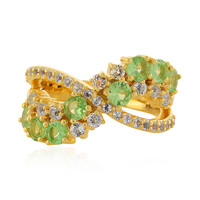 Anillo en plata con Tsavorita