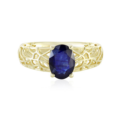 Anillo en oro con Zafiro azul de Madagascar (Ornaments by de Melo)