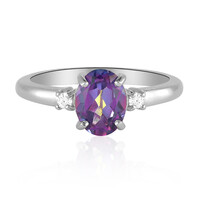 Anillo en plata con Topacio Místico