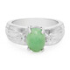 Anillo en plata con Crisoprasa imperial