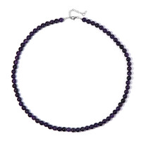 Collar en plata con Amatista de Zambia