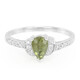 Anillo en plata con Turmalina cuprífera
