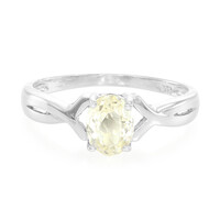 Anillo en plata con Cuncita amarillo canario