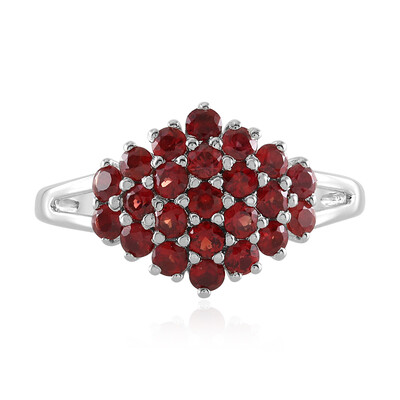 Anillo en plata con Rubí de Tanzania (Adela Silber)