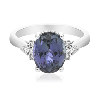 Anillo en oro con Tanzanita sin calentar (CIRARI)