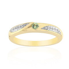 Anillo en oro con Demantoide de Madagascar (John Ferry)