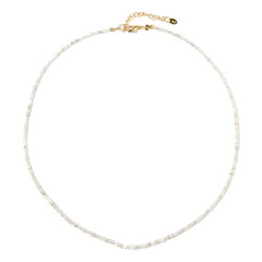 Collar en plata con Hematita plateada