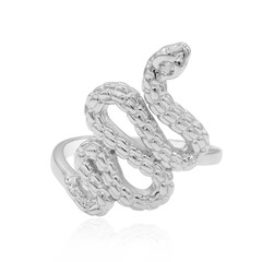 Anillo en plata con Topacio blanco