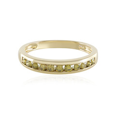 Anillo en oro con Diamante amarillo I1