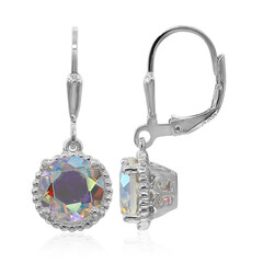 Pendientes en plata con Cuarzo Rayo de luna