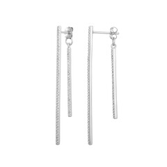 Pendientes en plata con Zircón