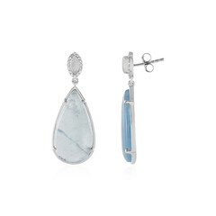 Pendientes en plata con Aguamarina