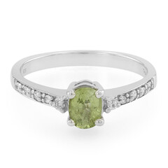 Anillo en plata con Turmalina Paraíba
