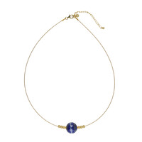 Collar en acero inoxidable con Lapislázuli